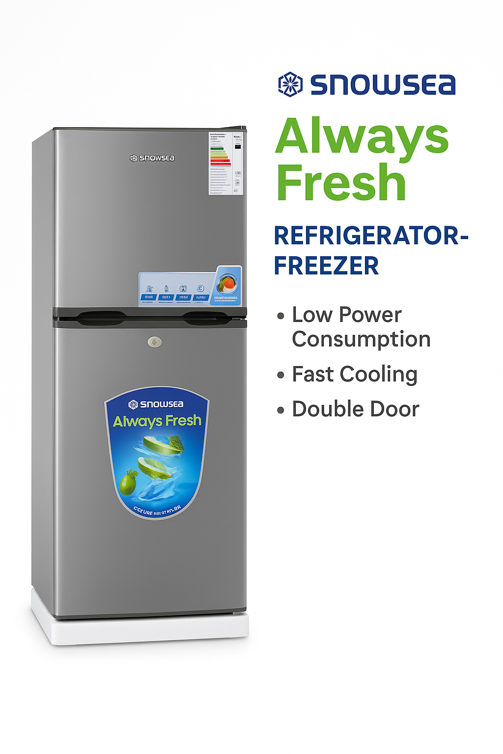 file_0000000077c461f5a76509ecd2bbd353 (1) SNOWSEA Refrigerator-Freezer (Double Doo - Image 1