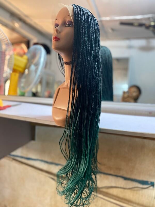 360 curl Braided wig