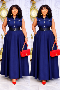 Jean up & down skirt