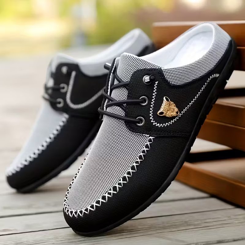 Zapatos De Hombreautumn New Men's Home Shoes, Made of High-quality Breathable Fabric, Fashionable Contrasting Color Design, Lined with Fabric, Providing Good Comfort, Soft and Skin Friendly, Suitable for Indoor Leisure and Sports, Versatile Equipment