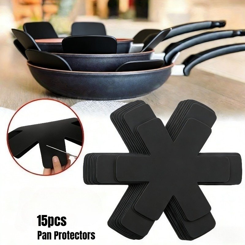 Set of 15pcs High-Quality Non-Stick Pot Holders with Scratch-Resistant Pattern. Washable And Reusable, These Felt Pot Holders Are Suitable for All Types of Cookware. They Protect Your Pots And Pans, Are Durable, And Provide a Non-Slip Grip. Compa - Image 7