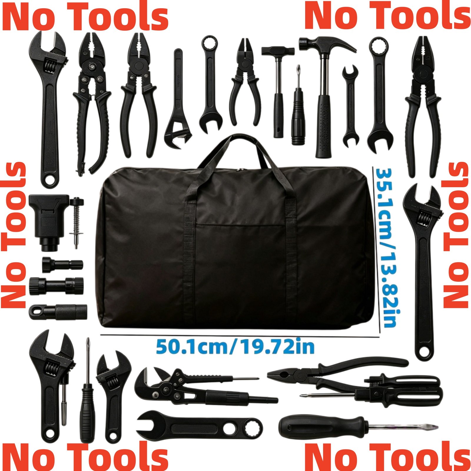 Professional Upgrade Premium Heavy-Duty Tool Bag - Tool Organizer Storage Bag - Home and Outdoor Storage Organizer - Toolbox - Enhanced Professional Structure - Durable Bag - No Tools Included - for Daily Repairs and Home Storage - Image 4