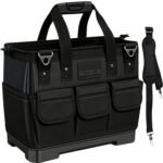 Professional Upgrade Premium Heavy-Duty Tool Bag - Tool Organizer Storage Bag - Home and Outdoor Storage Organizer - Toolbox - Enhanced Professional Structure - Durable Bag - No Tools Included - for Daily Repairs and Home Storage