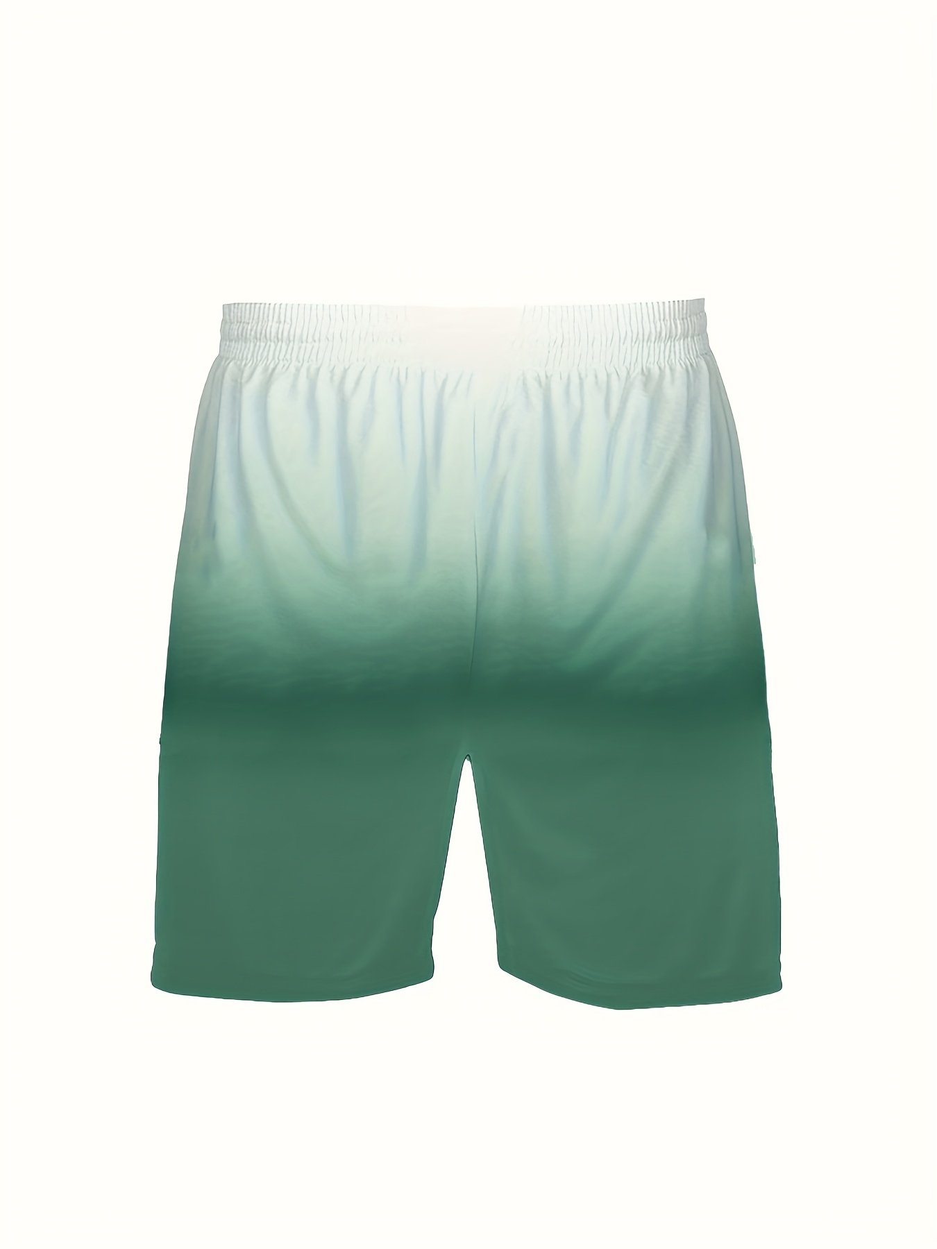 Kebaisi Selected Product Men's New Fashion T-Shirt and Shorts 2pcs Set, Suitable for Sports and Leisure, Beach Vacations, Walking, Streetwear, Unisex, Sweat-Absorbent, Gradient Style - Image 3